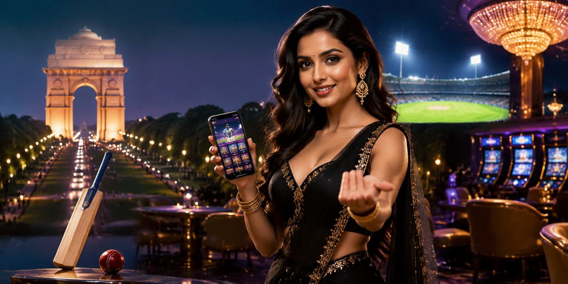 Fan betting on cricket matches using mobile app in Delhi near India Gate
